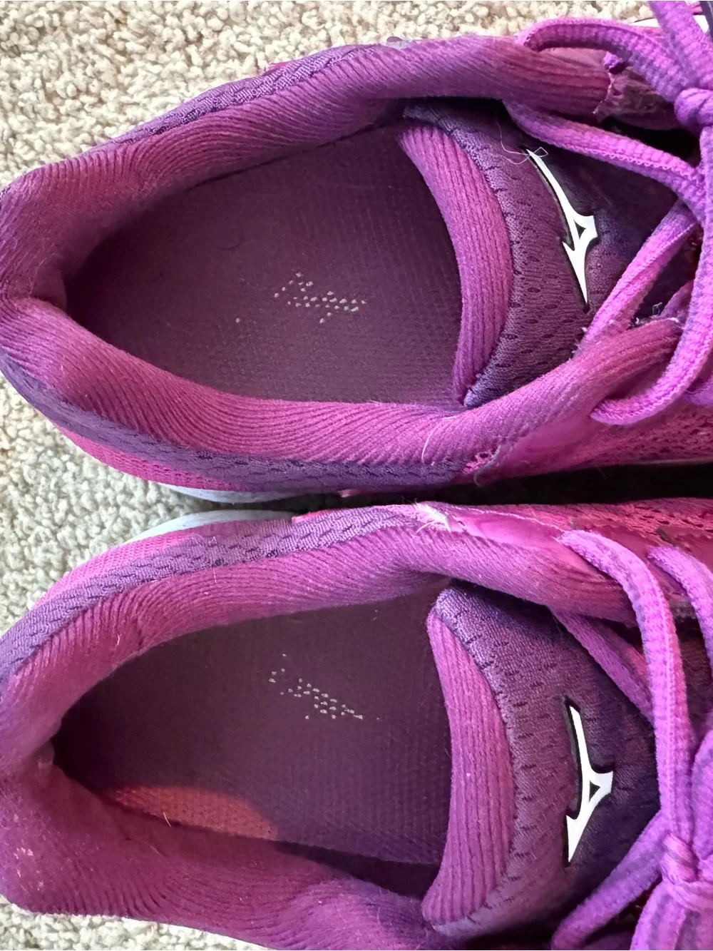 Mizuno Women's Plum/Pink Athletic Running Sneakers
